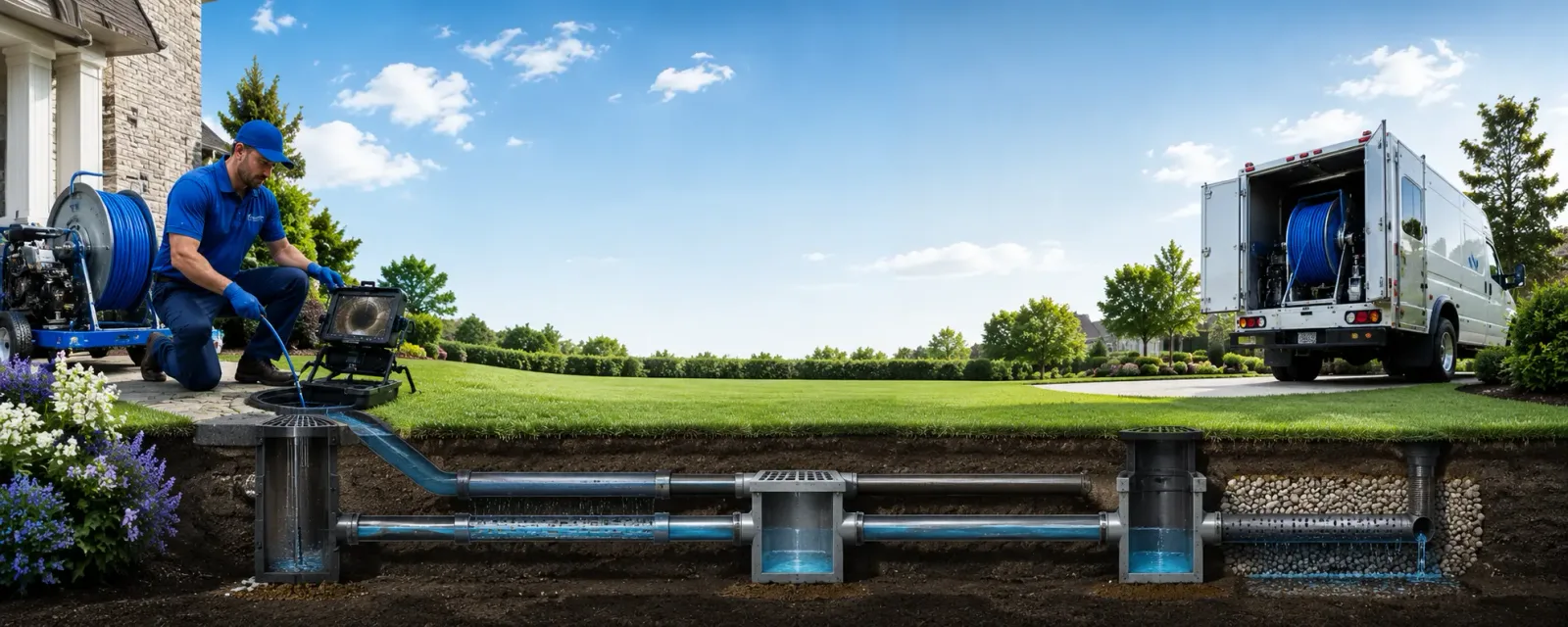 Outdoor drain cleaning information for Flournoy, CA